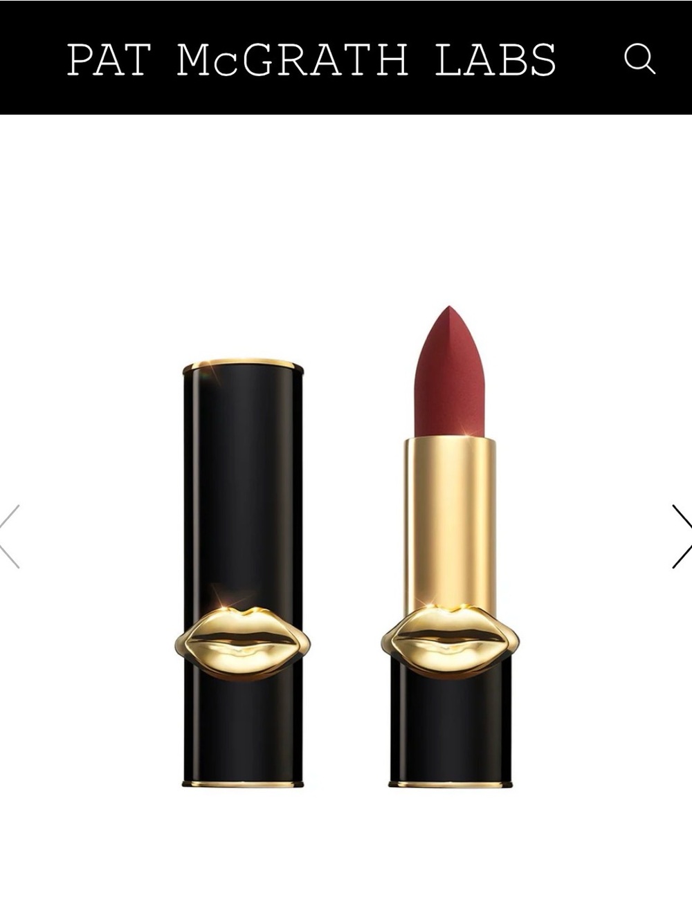 Pat McGrath Matte Lipstick — Rich Berry Red